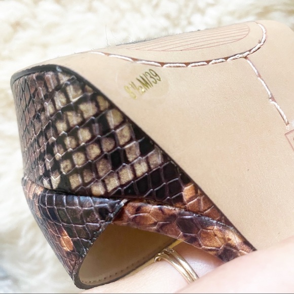 Vince Camuto Chastin Platform Snake Sandals Brown - Size 8.5 - Picture 8 of 10